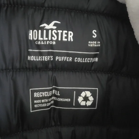 Hollister White Quilted Jacket - Size  S - Picture 6 of 8